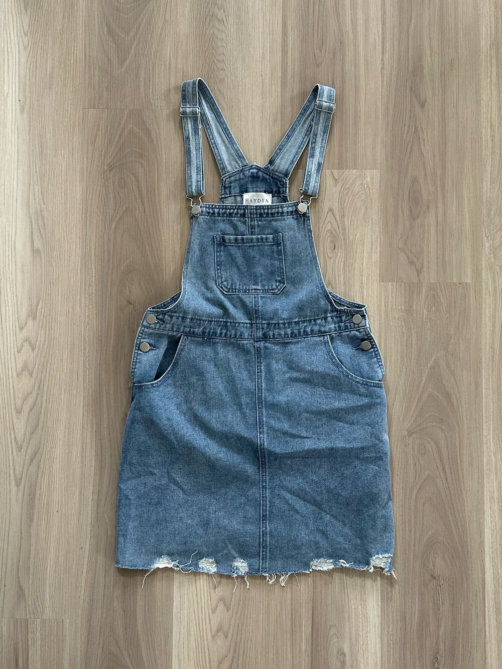 Hayden Light Wash Denim Overall Skirt